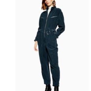 Topshop corduroy utility jumpsuit